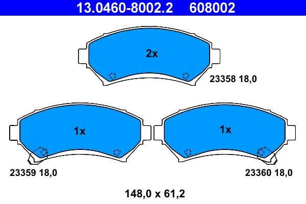 ATE Remblokset 13.0460-8002.2