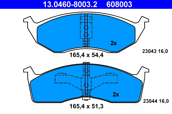 Remblokset ATE 13.0460-8003.2