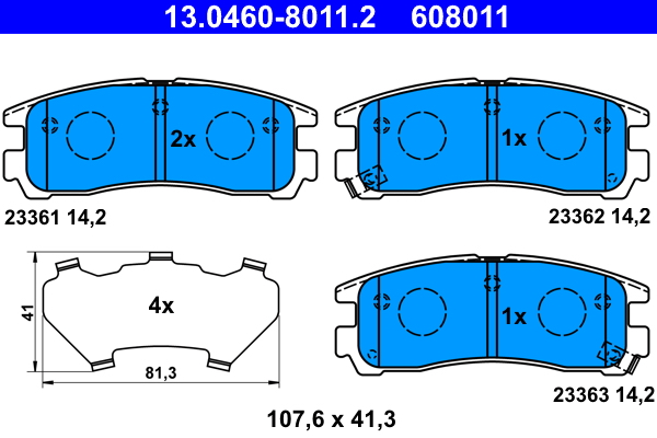 ATE Remblokset 13.0460-8011.2