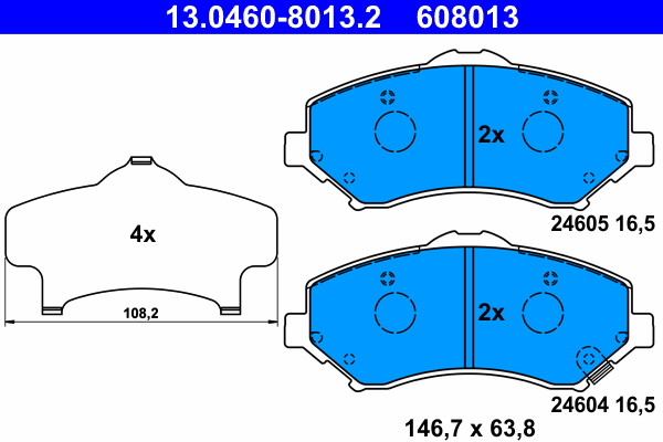 ATE Remblokset 13.0460-8013.2