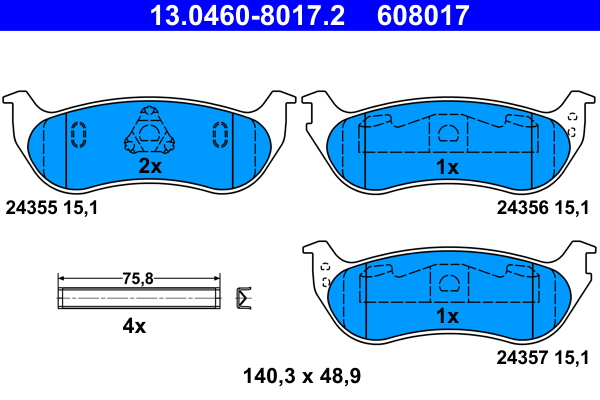 ATE Remblokset 13.0460-8017.2