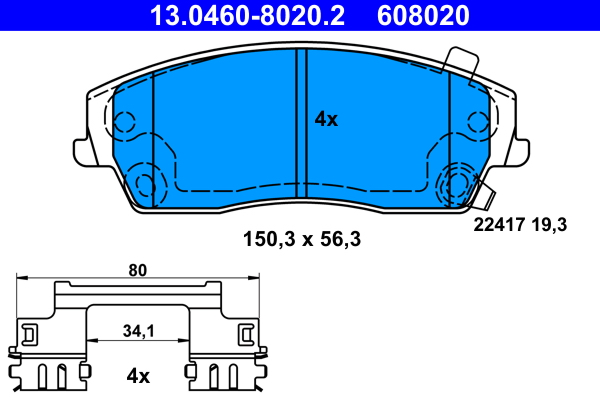 ATE Remblokset 13.0460-8020.2