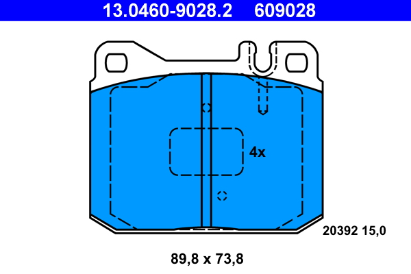 Remblokset ATE 13.0460-9028.2