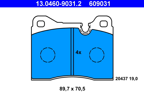 ATE Remblokset 13.0460-9031.2