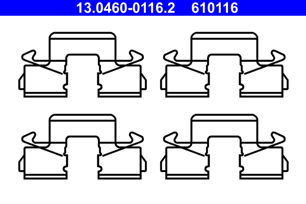 Rem montageset ATE 13.0460-0116.2