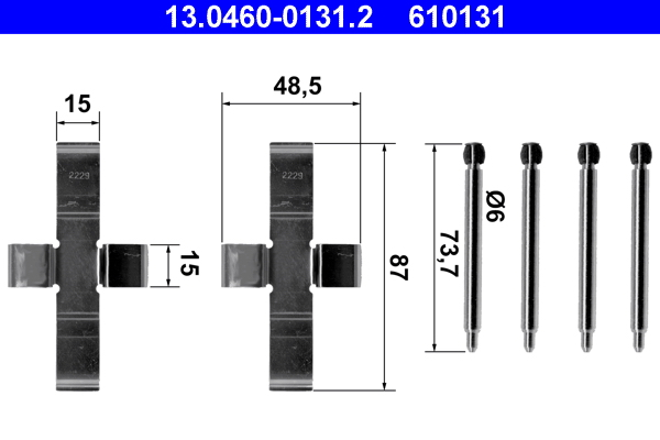 Rem montageset ATE 13.0460-0131.2