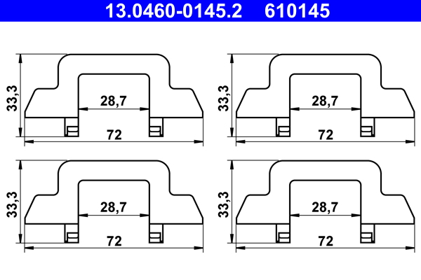 ATE Rem montageset 13.0460-0145.2