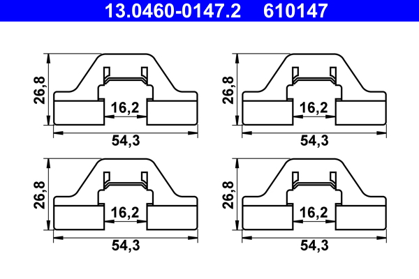 ATE Rem montageset 13.0460-0147.2