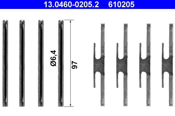 Rem montageset ATE 13.0460-0205.2