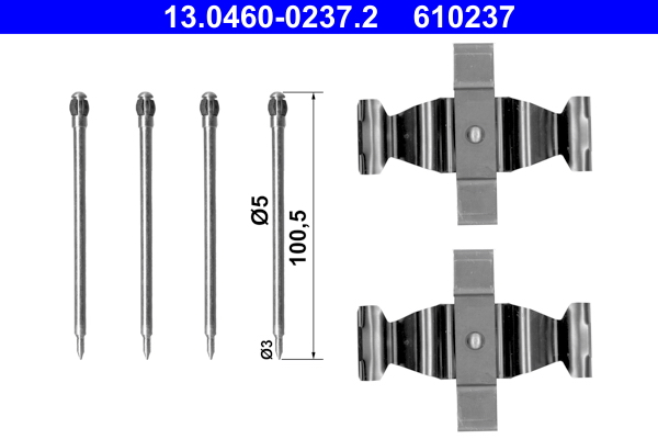 Rem montageset ATE 13.0460-0237.2