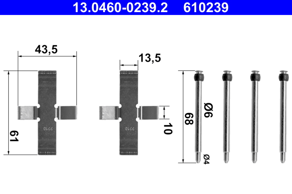 Rem montageset ATE 13.0460-0239.2
