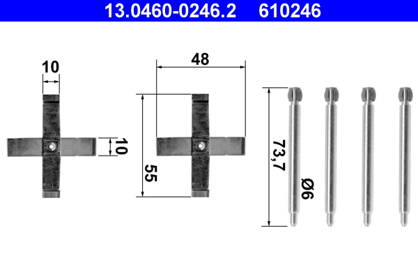 Rem montageset ATE 13.0460-0246.2