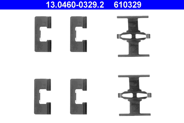 Rem montageset ATE 13.0460-0329.2