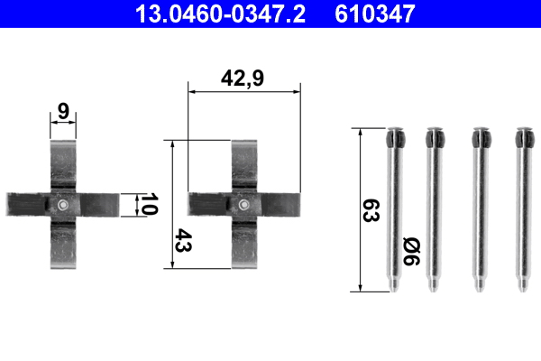 Rem montageset ATE 13.0460-0347.2