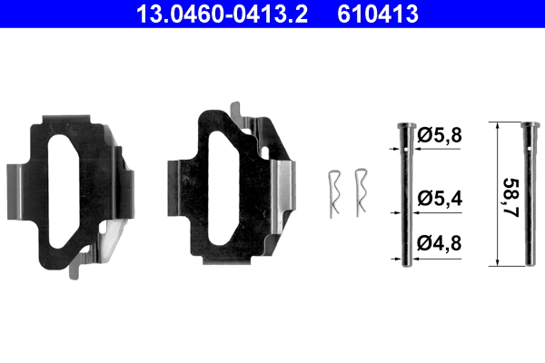 Rem montageset ATE 13.0460-0413.2