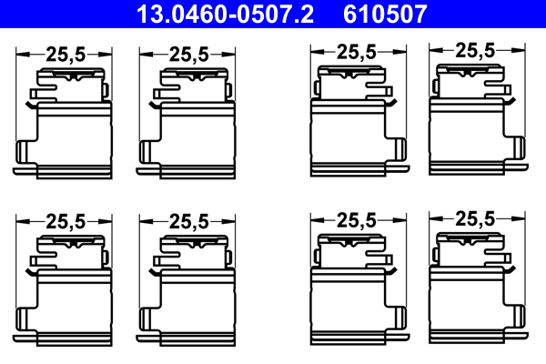 ATE Rem montageset 13.0460-0507.2