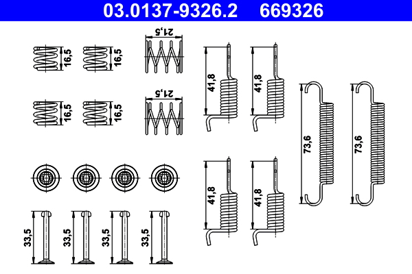 ATE Rem montageset 03.0137-9326.2