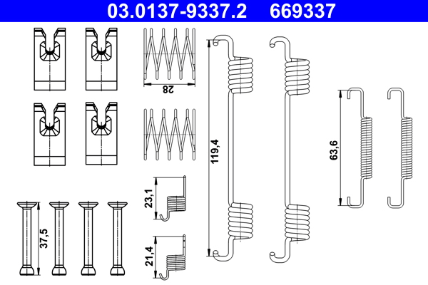 ATE Rem montageset 03.0137-9337.2