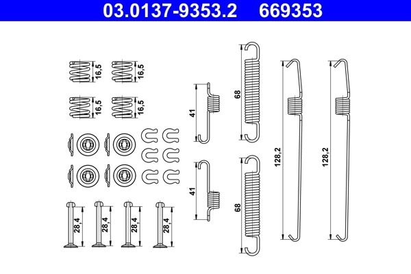 Rem montageset ATE 03.0137-9353.2