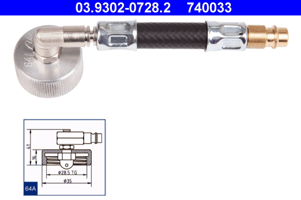 Ontluchtingsaansluiting ATE 03.9302-0728.2