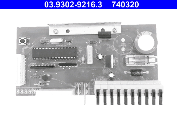 Printplaat, vul-/ontluchtingsapparaat (rem hydraulica) ATE 03.9302-9216.3