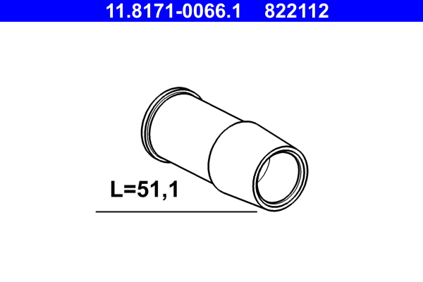 Geleidehuls, remklauw ATE 11.8171-0066.1