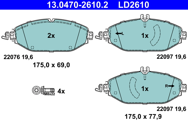 ATE Remblokset 13.0470-2610.2