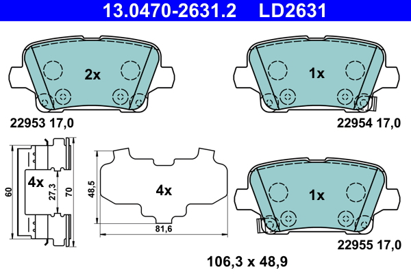 ATE Remblokset 13.0470-2631.2