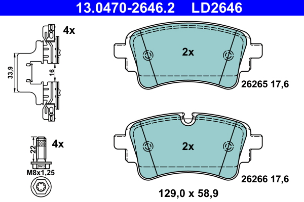 Remblokset ATE 13.0470-2646.2