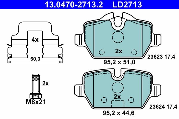 ATE Remblokset 13.0470-2713.2