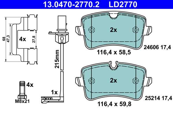 Remblokset ATE 13.0470-2770.2