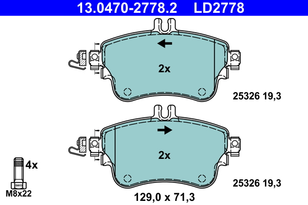 Remblokset ATE 13.0470-2778.2