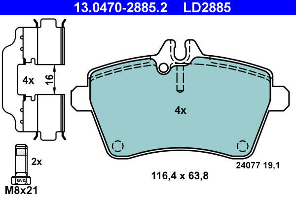 ATE Remblokset 13.0470-2885.2