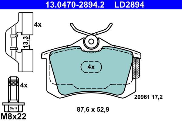 ATE Remblokset 13.0470-2894.2