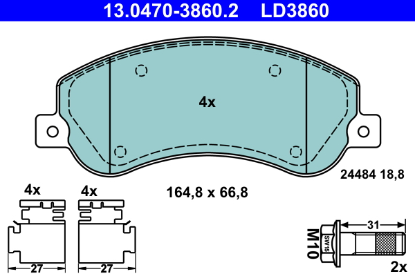 ATE Remblokset 13.0470-3860.2