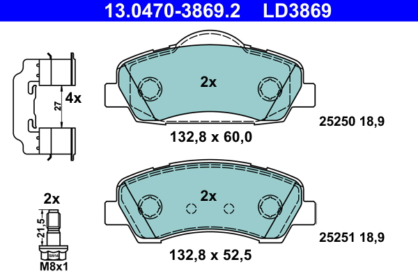 ATE Remblokset 13.0470-3869.2