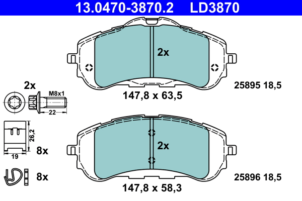 ATE Remblokset 13.0470-3870.2