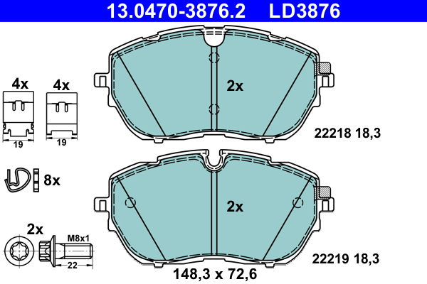 Remblokset ATE 13.0470-3876.2