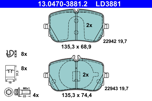 Remblokset ATE 13.0470-3881.2