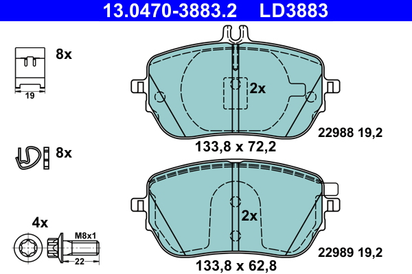 Remblokset ATE 13.0470-3883.2