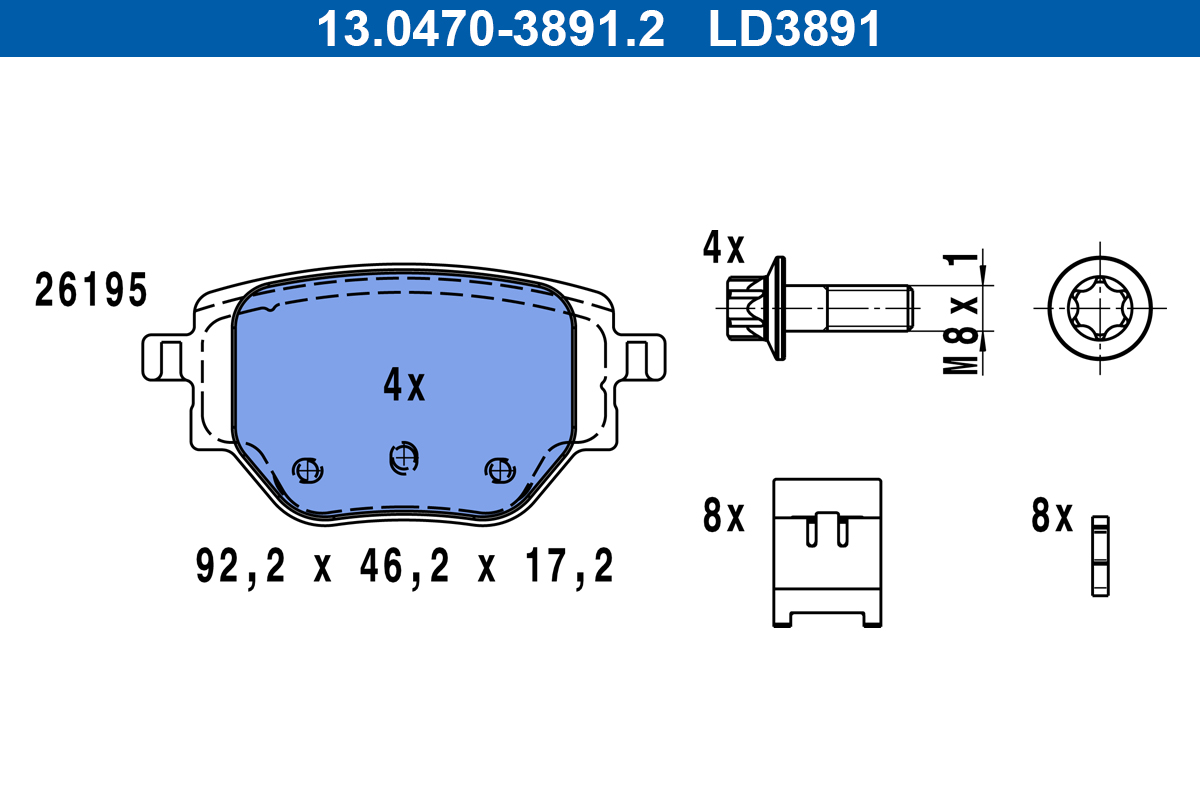 Remblokset ATE 13.0470-3891.2