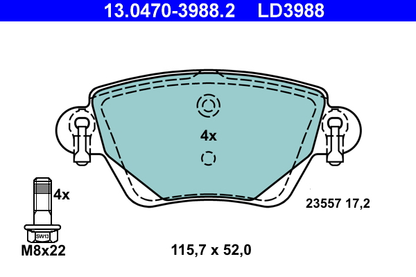 Remblokset ATE 13.0470-3988.2