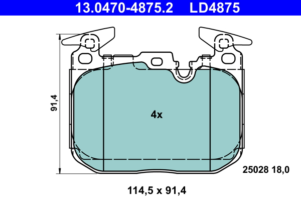 ATE Remblokset 13.0470-4875.2