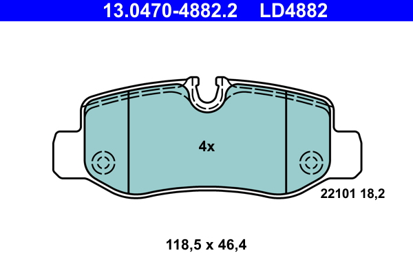 ATE Remblokset 13.0470-4882.2