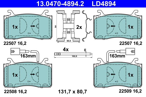 Remblokset ATE 13.0470-4894.2