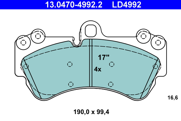 ATE Remblokset 13.0470-4992.2