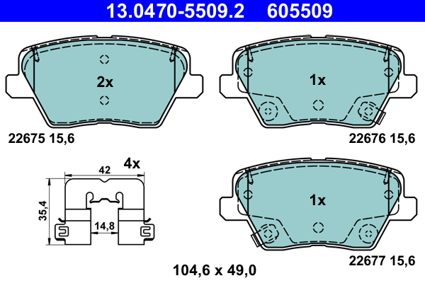 Remblokset ATE 13.0470-5509.2