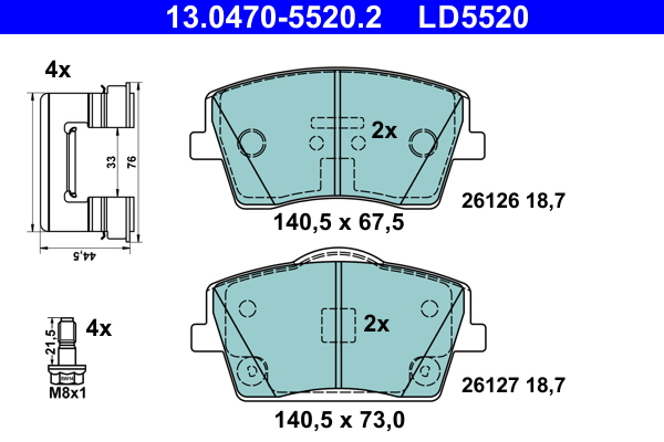 Remblokset ATE 13.0470-5520.2
