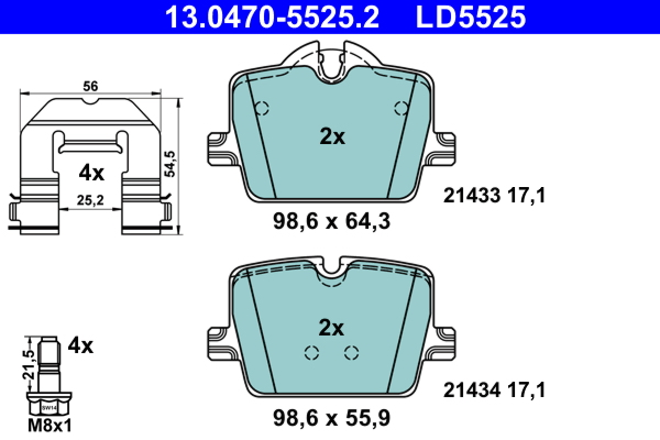 Remblokset ATE 13.0470-5525.2