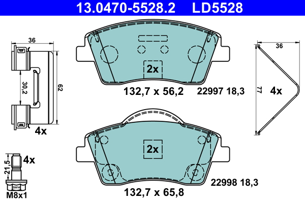 Remblokset ATE 13.0470-5528.2